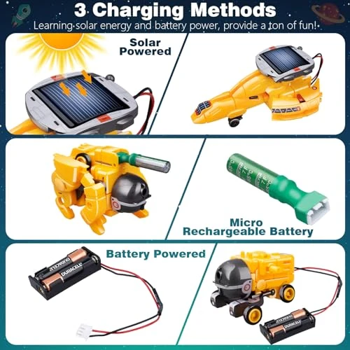 6-in-1 Solar Robot Toys — STEM Toys, Dioju