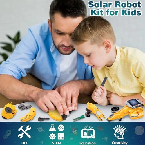 6-in-1 Solar Robot Toys — STEM Toys, Dioju