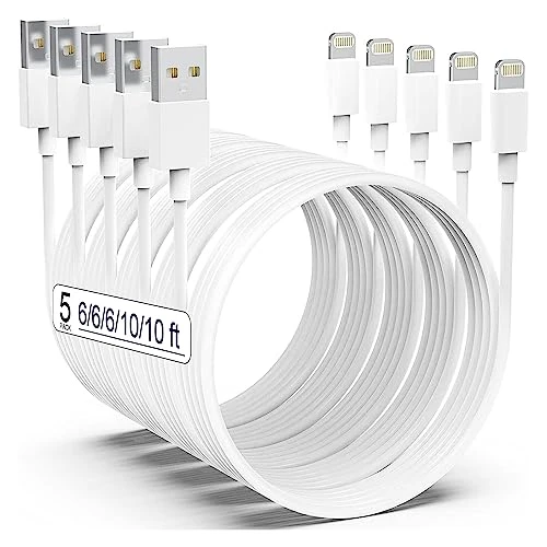 MFi Certified iPhone Charger 5pack, AZMOGDT