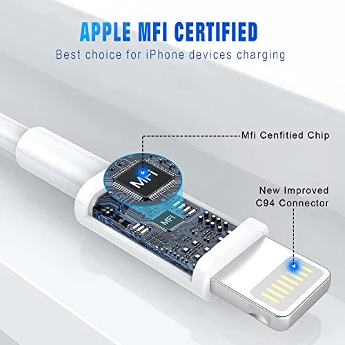 MFi Certified Lightning Cable 3Pack, OCEEK