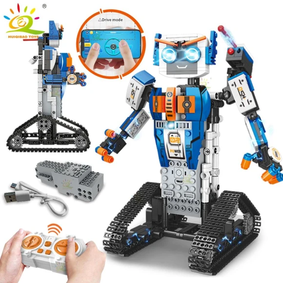 High-Tech Remote Control Robots Building Blocks — Coding Robot, Favorlook