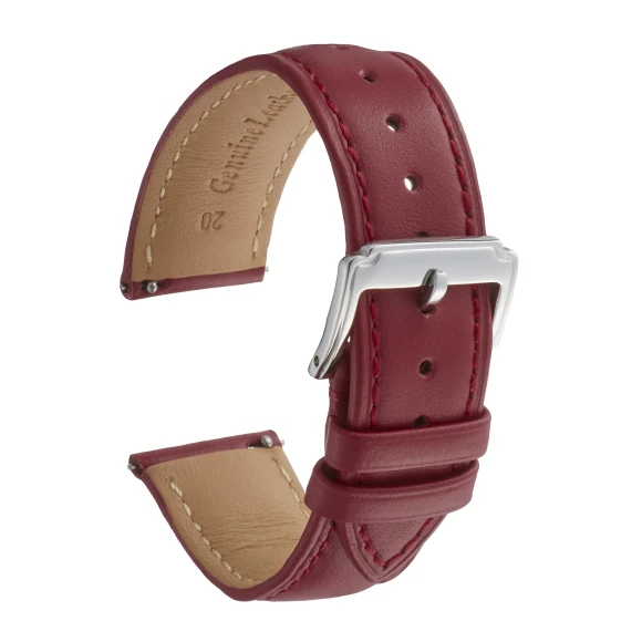 Leather Watch Strap with Quick Release, GOALMART