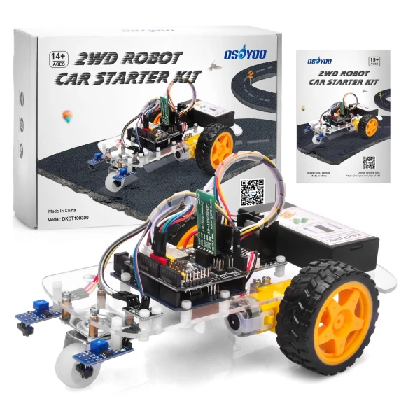 2 Wheel Drive Smart Robot Car Starter Kit — Coding Robot, OSOYOO