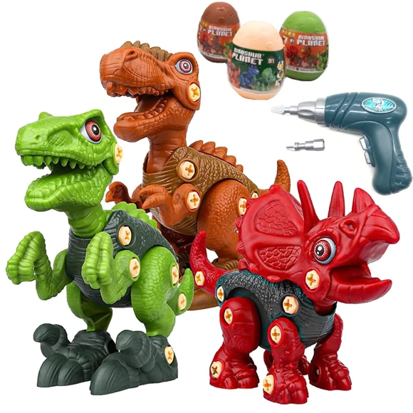 Electric Drill Dinosaur Assembly Kit, YRstudio