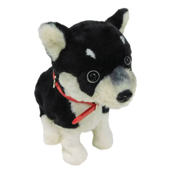Talking, Moving, Singing, Dancing Kuroshibu Love Robot Shiba Inu Plush Toy — Robot Pet, YRstudio