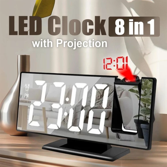 Multifunctional LED Projection Clock, JUDING