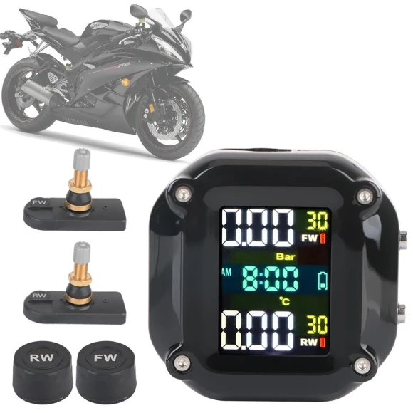 Precision LCD Color Display with 2 External Alarm Sensors — Security Monitoring, AINYSZIN Automotive Parts