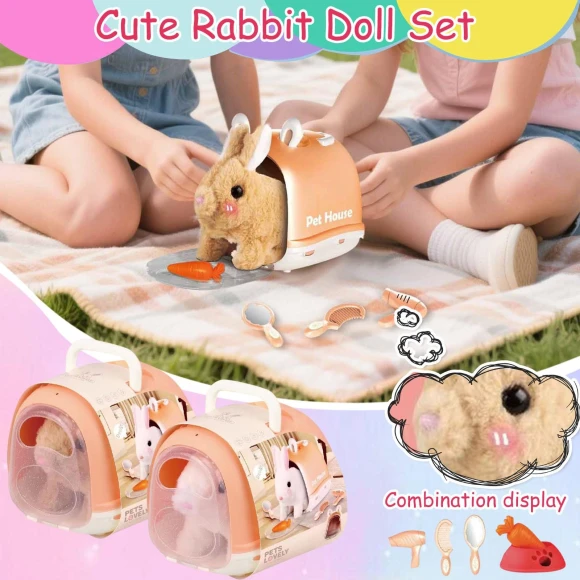 Realistic Robot Rabbit — Robot Pet, Vegetables