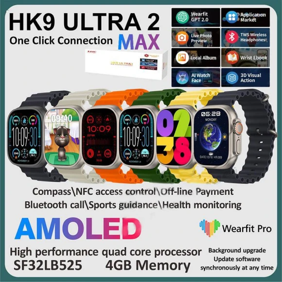 Smart Watch AMOLED Ultra2MAX with ChatGPT 2.0 — Smart Watch, Max Mall