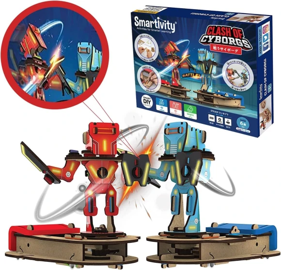 Create and Fight Cyborg Craft Educational Toy, Smartivity