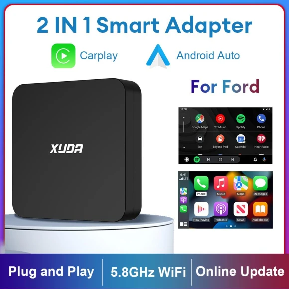 Wireless CarPlay Android Auto Adapter Smart Mini Box — Car Infotainment System, Dream Garage