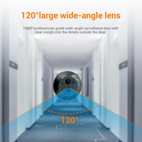Digital Door Viewer WiFi Video Doorbell — Video Doorbell, ESCAM