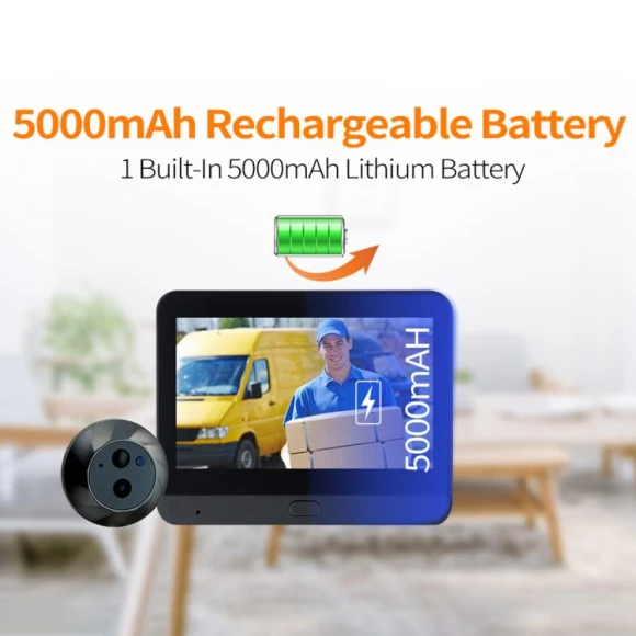 Digital Door Viewer WiFi Video Doorbell — Video Doorbell, ESCAM