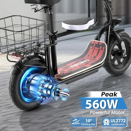 Electric Scooter with Seat — Electric Scooter, Caroma