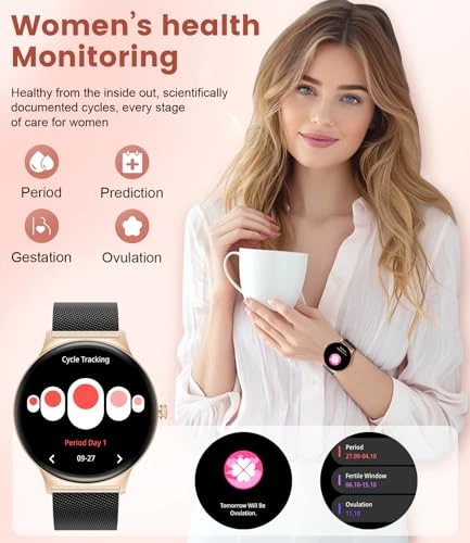 Elegant Rose Gold Smartwatch — Smart Watch, LIGE