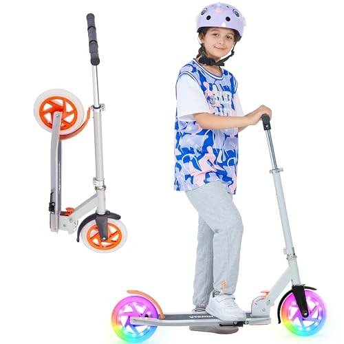 Foldable Kick Scooter with Light Wheels — Electric Scooter, Rahmory
