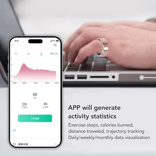 Smart Ring Fitness Tracker — Smart Ring, Yoidesu
