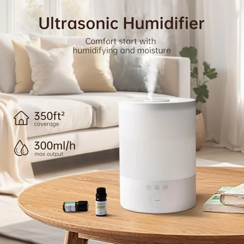 Large Room Top Fill Ultrasonic Cool Mist Humidifier — Humidifier, YOGIN