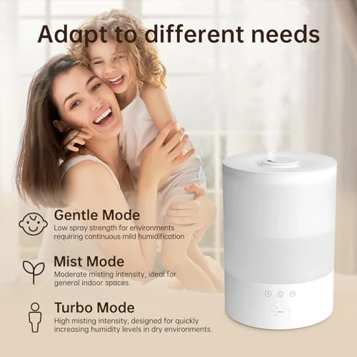 Large Room Top Fill Ultrasonic Cool Mist Humidifier — Humidifier, YOGIN