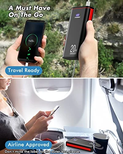 USB C Portable Charger PD 20W Fast Charging Power Bank — Power Bank, Ayeway