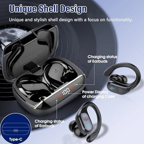 Wireless Earbuds with Earhooks — Wireless Earbuds, BESING TECHNOLOGY(SHENZHEN) COLTD