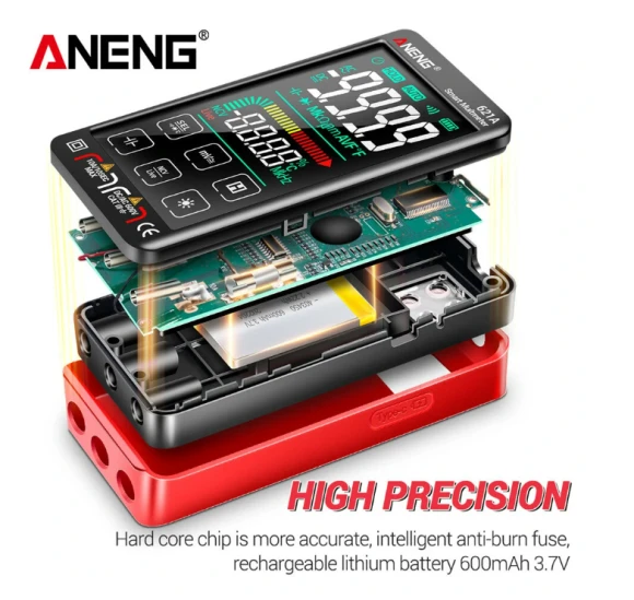 Auto Range Full-screen Touch Smart Digital Multimeter, ANENG