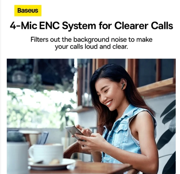 Bluetooth 5.2 True Wireless Earbuds — Wireless Earbuds, Baseus