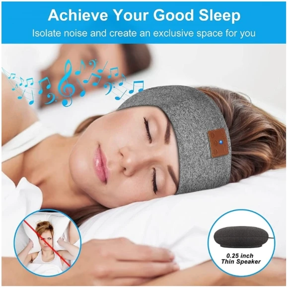 Bluetooth Headband Headphones Sleep Mask — Sleep Tracker