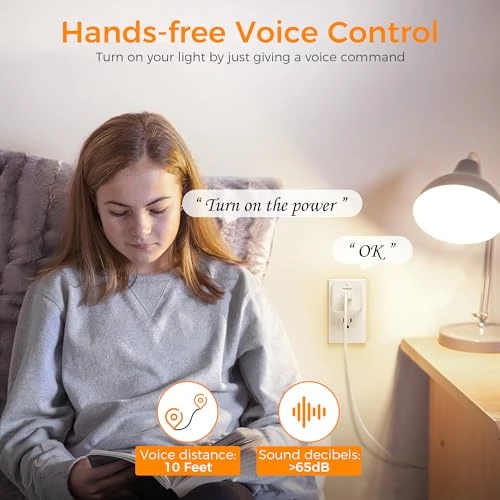 Remote Voice Control Outlet Plug — Smart Plug, TESSAN