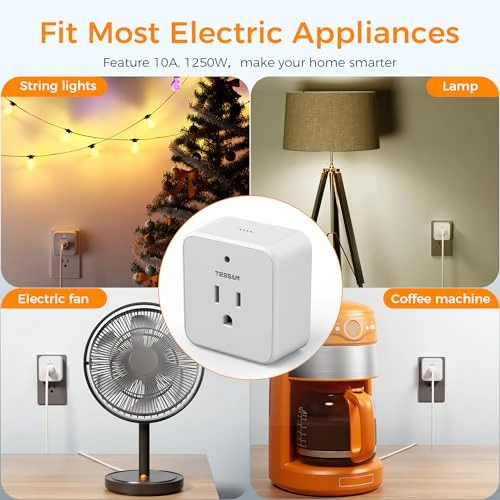 Remote Voice Control Outlet Plug — Smart Plug, TESSAN