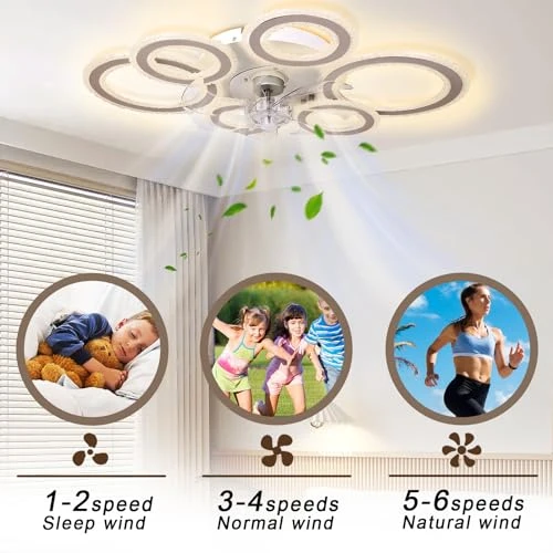 Smart Ceiling Fan with Lights and Remote — Smart Fan, AFWAO