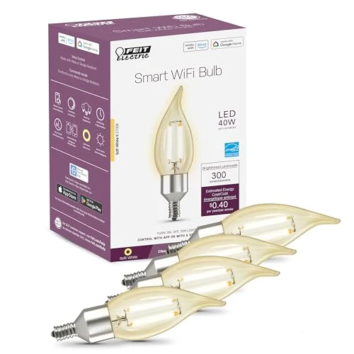 Smart LED Candle Wifi Bulb — Smart Light Bulb, Feit Electric