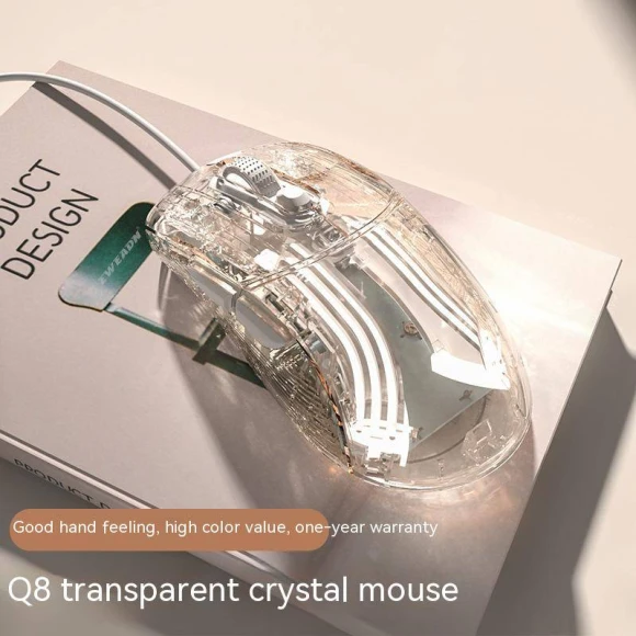 Transparent Wireless Bluetooth Mouse