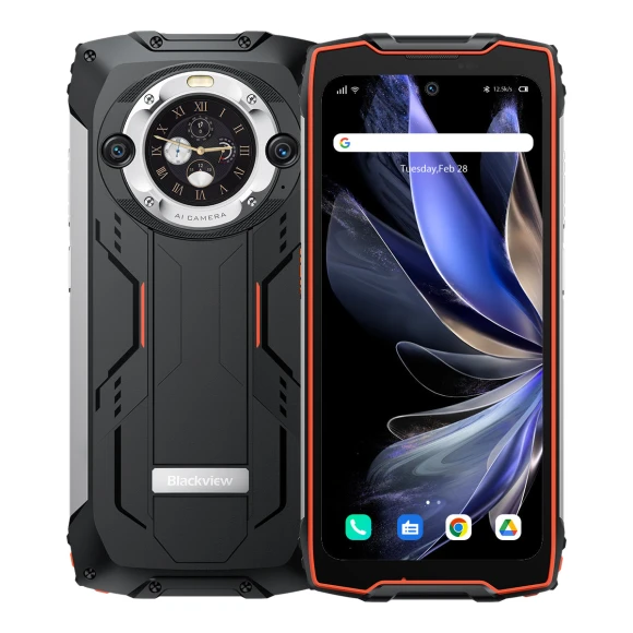 Rugged Smartphone with Secondary Display — Smartphones, Blackview