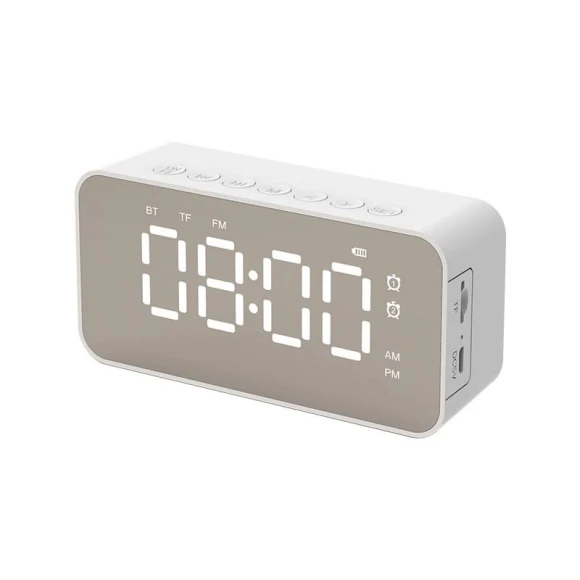 Wireless Smart Bluetooth Speaker Mirror Alarm Clock — Desk Lamp