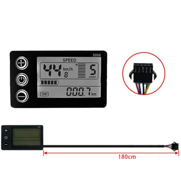 Electric Bike Smart Meter LCD Display — Electric Scooter, NailArt