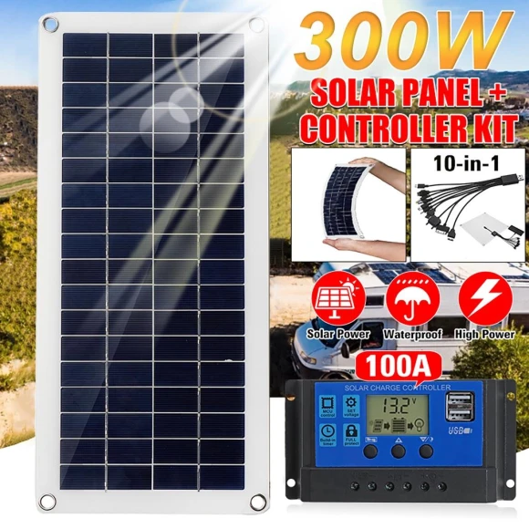 Solar Panel Kit 100W — Portable Power Station, Sea Global