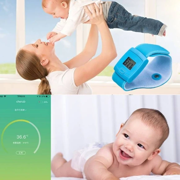 Smart Body Temperature Bracelet Bluetooth Thermometer for Child and Baby — Smart Thermometer