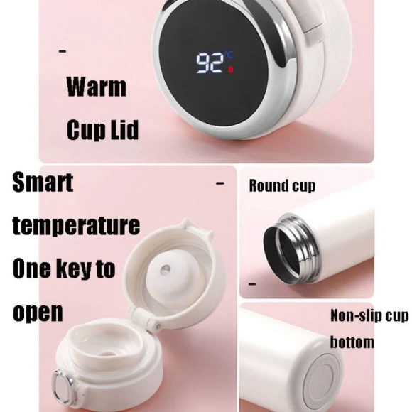 Smart Temperature Display Vacuum Flask — Smart Water Bottle