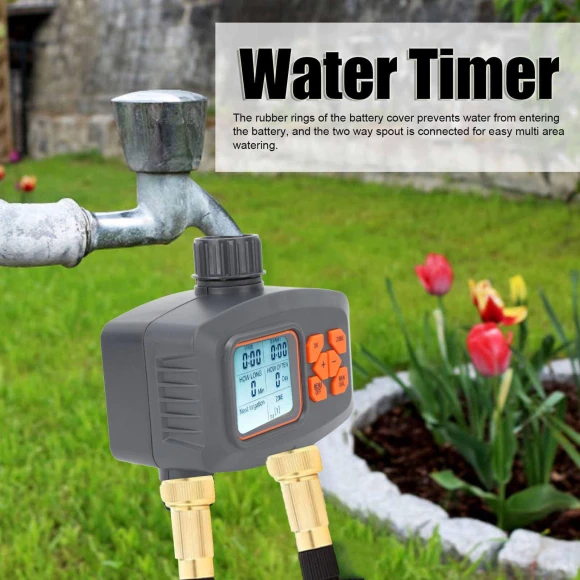 2-Zone Watering Timer with Rain Sensor — Irrigation System, TaoPo Directs