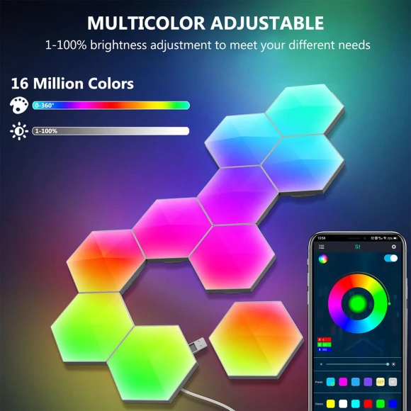 Smart LED Hexagon Wall Lights — LED Strip Lights, LAPA