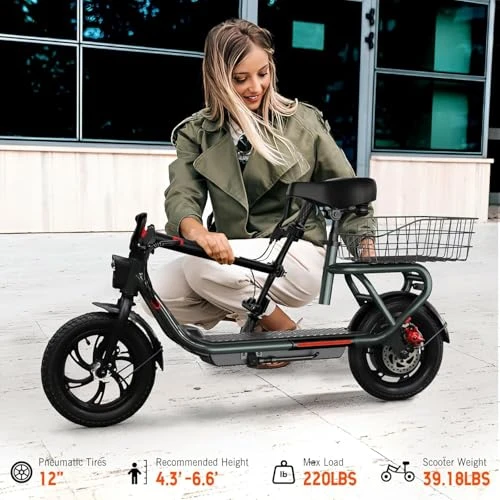 Electric Scooter with Seat — Electric Scooter, SISIGAD