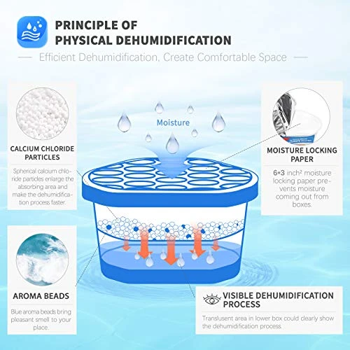 Moisture Absorbers 6 Pack — Dehumidifier, Vacplus