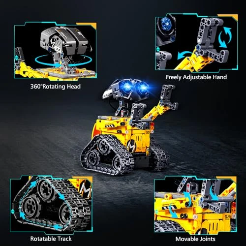 Robot Building Toys for Kids - 5 in 1 Remote & APP Controlled Building Set — Coding Robot, HOGOKIDS