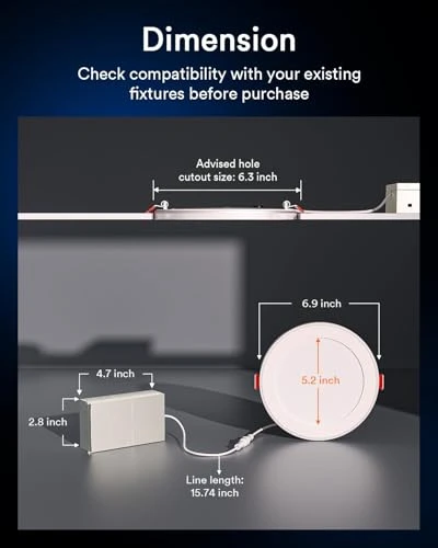 Smart Recessed Lighting with Gradient Accent and Night Ring — LED Strip Lights, Lumary