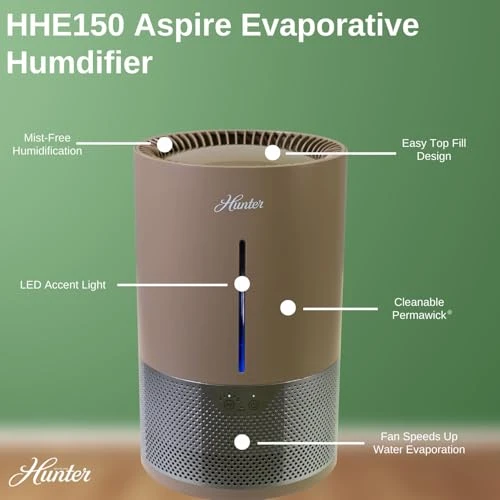 Aspire 4.8L Evaporative Humidifier — Humidifier, Hunter