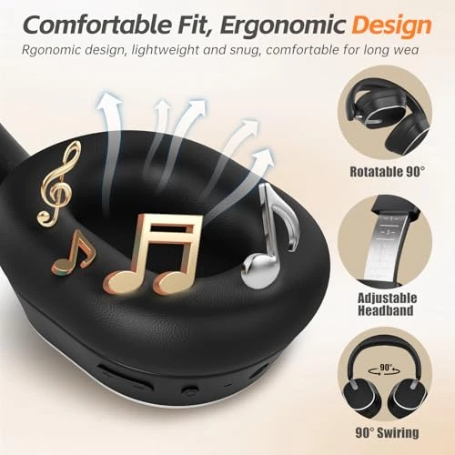 Hybrid Active Noise Cancelling Headphones — Wireless Earbuds, Sisism