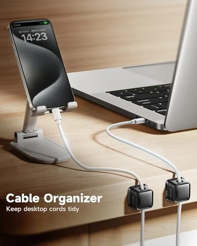 Magnetic Desk Cable Clips Organizer, smofish