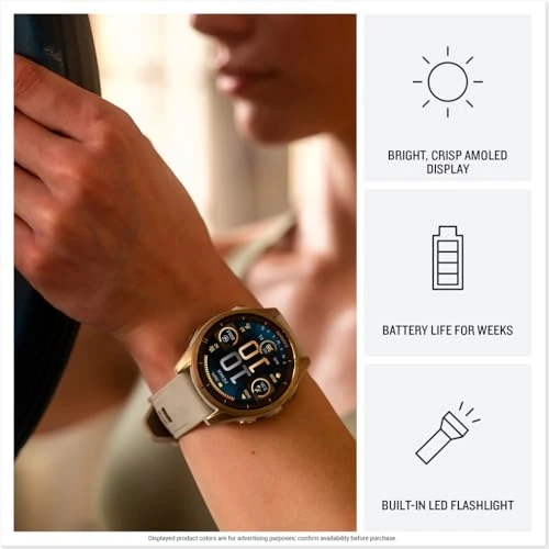 Premium Multisport GPS Smartwatch with AMOLED Display and LED Flashlight — Smart Watch, Garmin