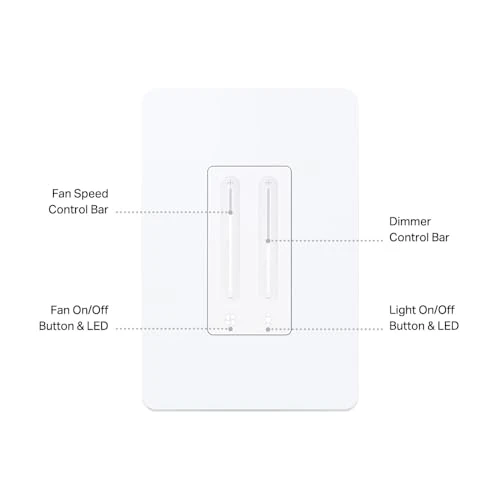 Smart Ceiling Fan Control & Dimmer Switch — Smart Switch, Kasa